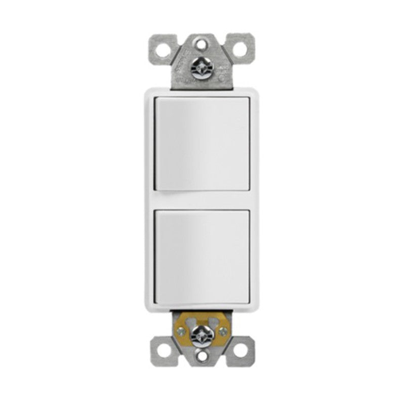Enerlites 62834 Single Pole Dual Rocker Switches