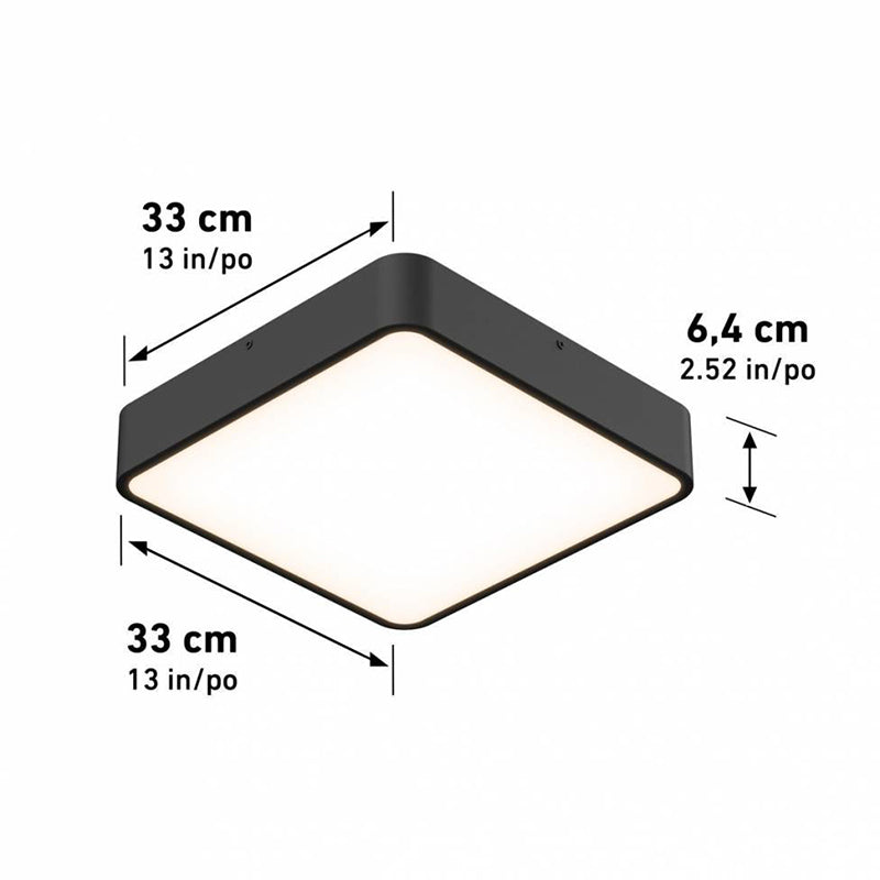 FM-LYC-BLJ Lydel 1-lt 13" LED Flush Mount, CCT