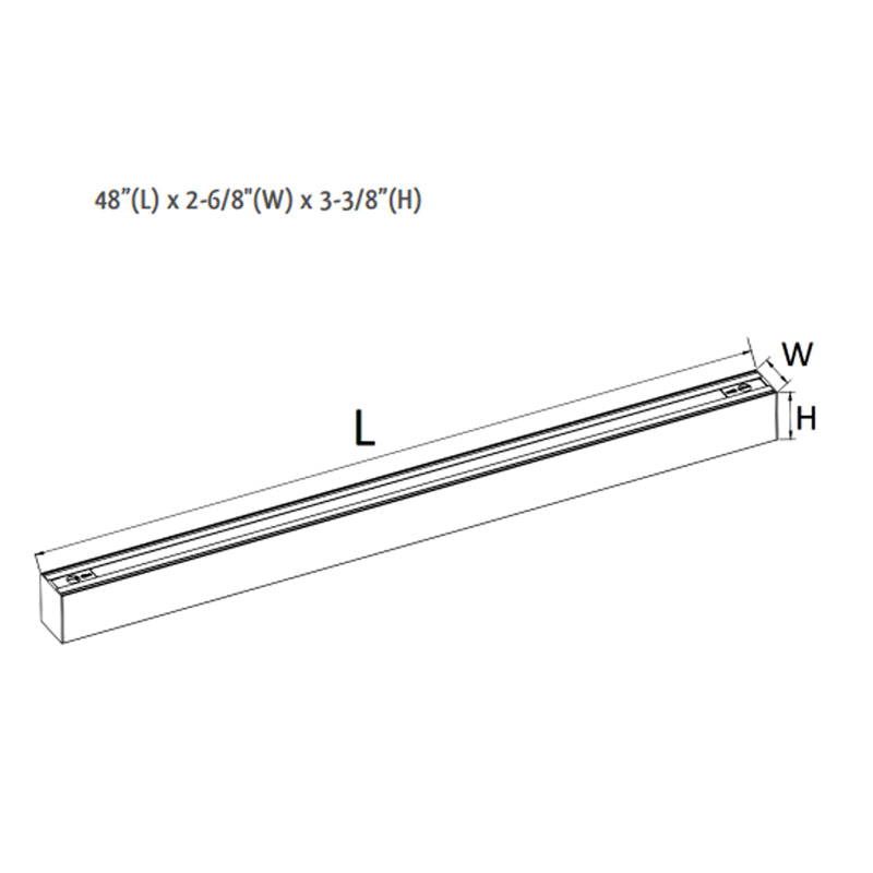 4FT LED Linear Lights Wall Mount Backets (Add-On Option, Fixture Not Included)