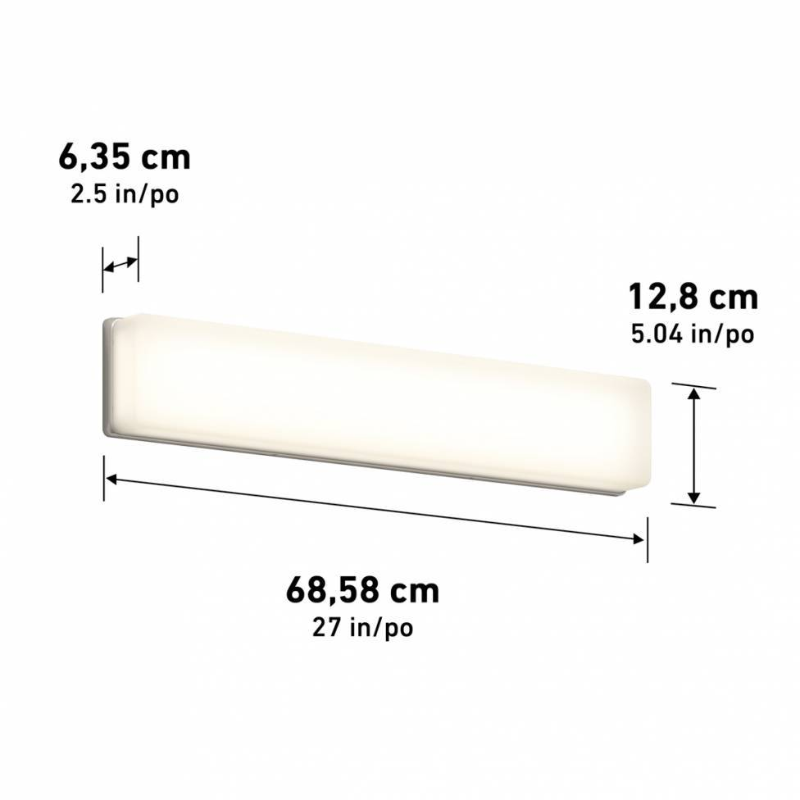 VAN-AS Aster 1-lt 27" LED Vanity Light