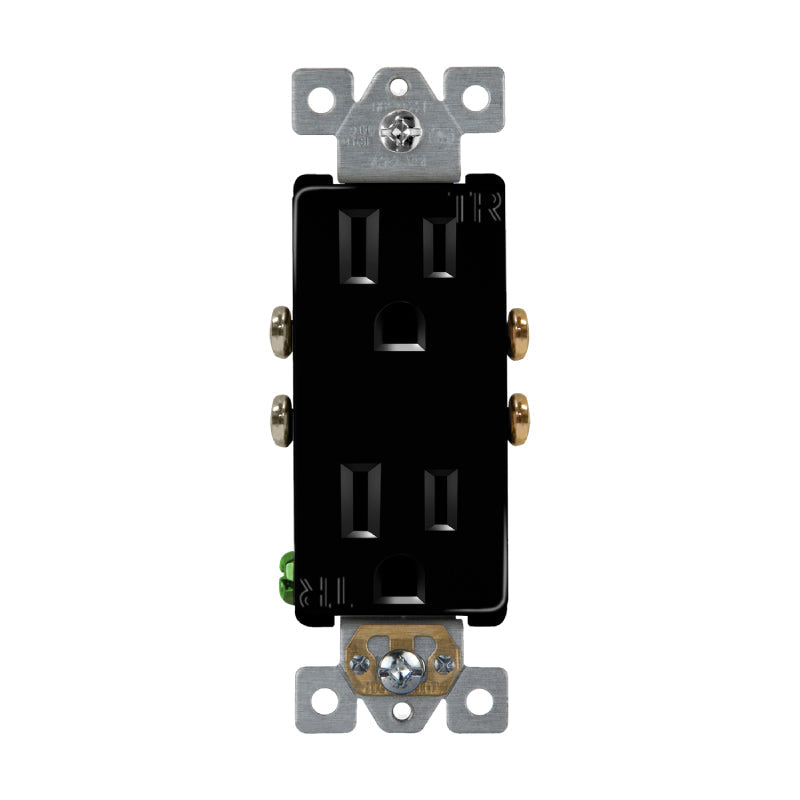 Enerlites 61501-TR Residential Grade Tamper-Resistant Decorator Duplex Receptacle
