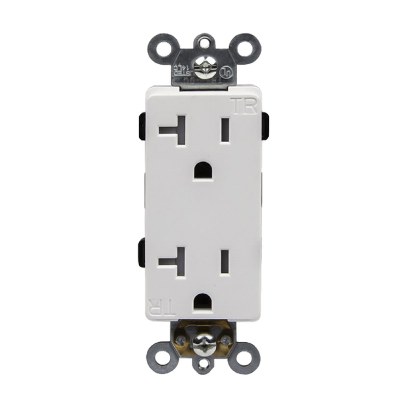 Enerlites 62060-TR Commercial Grade 20A Decorator Tamper Resistant Receptacle