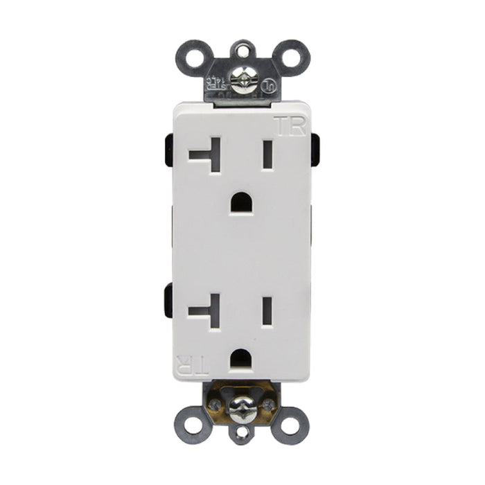 Enerlites 62060-TR Commercial Grade 20A Decorator Tamper Resistant Receptacle