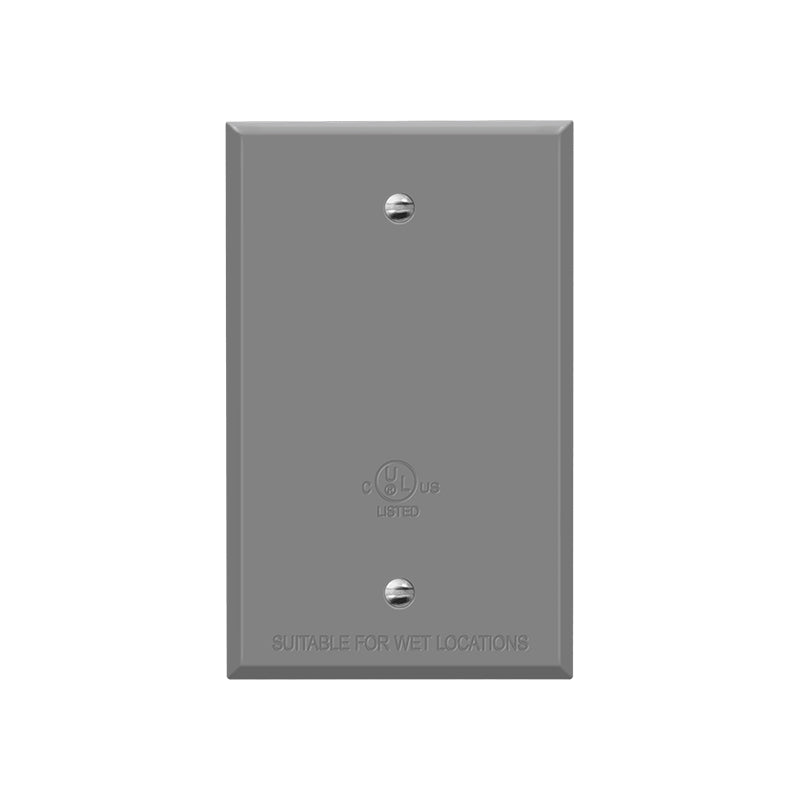 7701-WP 1-GANG Weatherproof Metal Blank Wall Plate