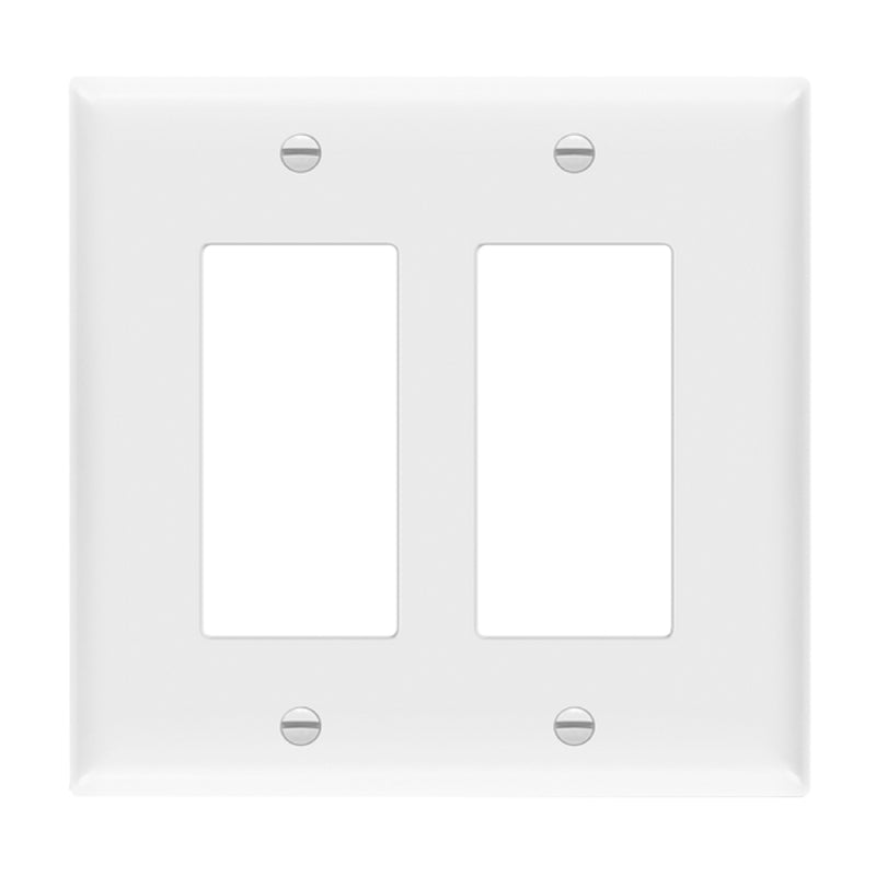 Enerlites 8832M 2-Gang Decorator/GFCI Mid Size Wall Plate