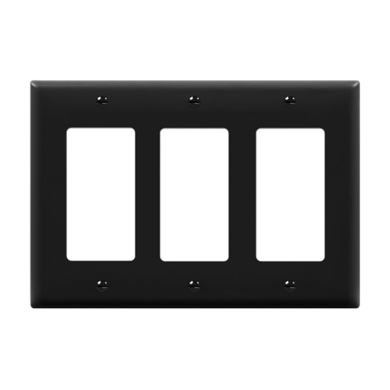Enerlites 8833 3-Gang Decorator/GFCI Wall Plate