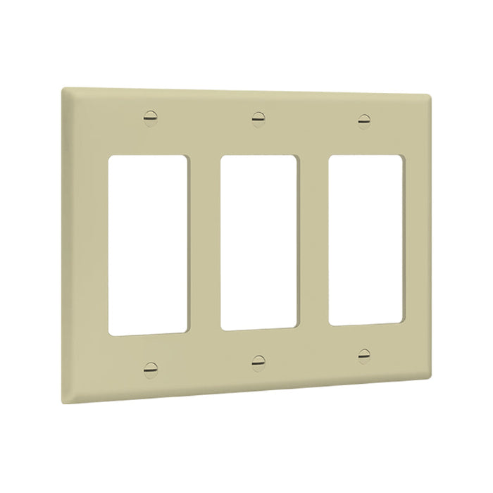 Enerlites 8833 3-Gang Decorator/GFCI Wall Plate