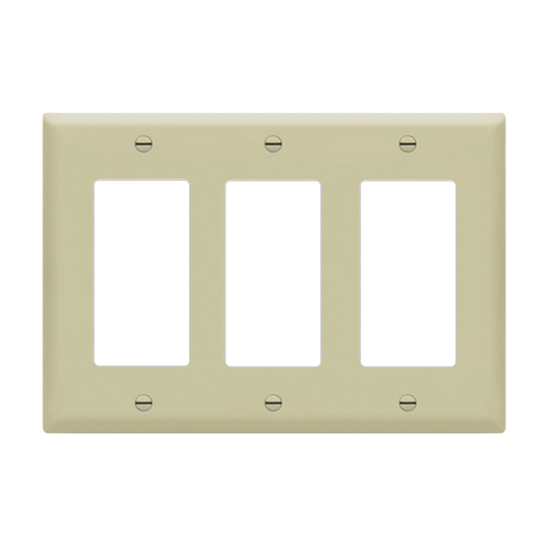 Enerlites 8833 3-Gang Decorator/GFCI Wall Plate
