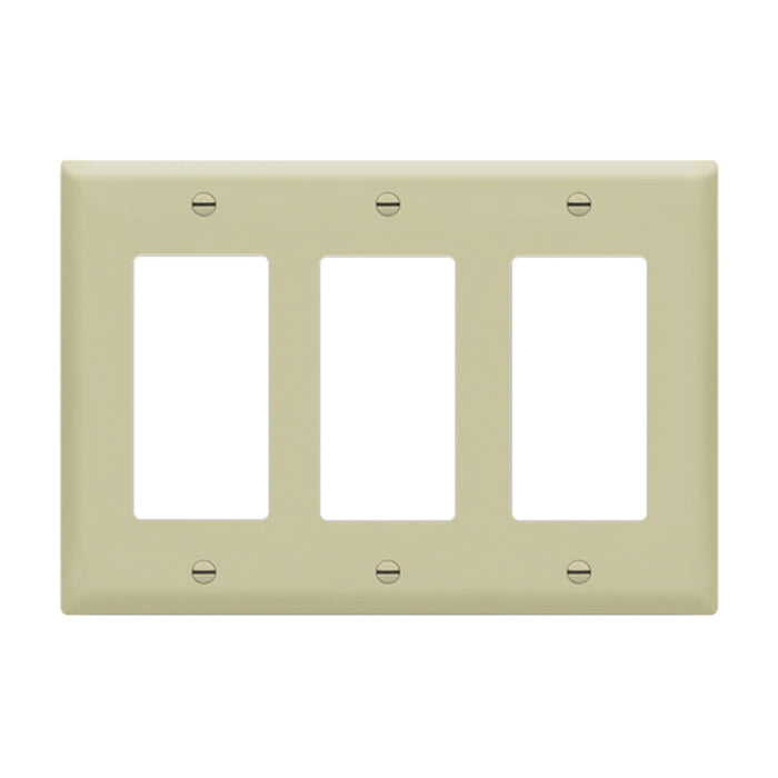 Enerlites 8833 3-Gang Decorator/GFCI Wall Plate