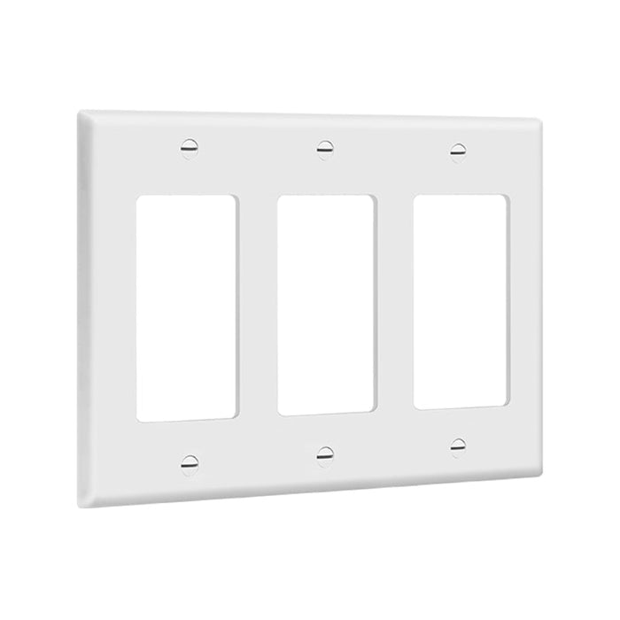 Enerlites 8833 3-Gang Decorator/GFCI Wall Plate