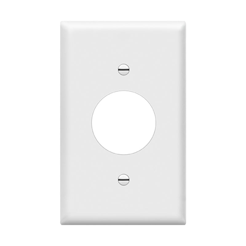 Enerlites 8851 1-Gang Single Receptacle White Wall Plate