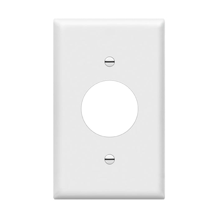 Enerlites 8851 1-Gang Single Receptacle White Wall Plate