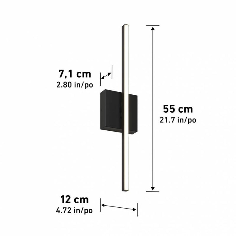 21OUT-DLC-BLJ Delta 1-lt 22" Tall LED Wall Light, CCT