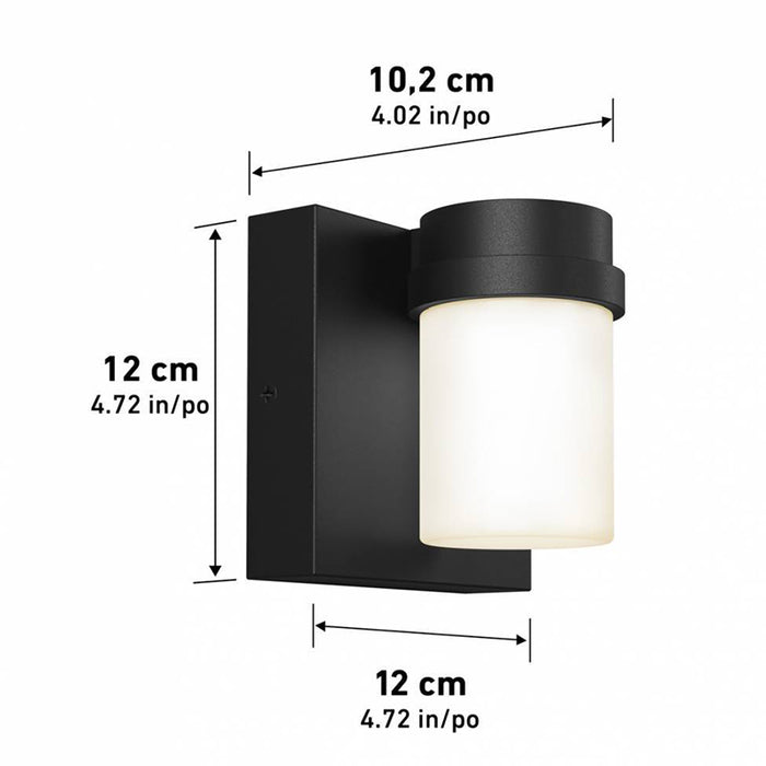 OUT-KIM-MB1710V-JA Kirby 1-lt 5" Tall LED Outdoor Wall Sconce