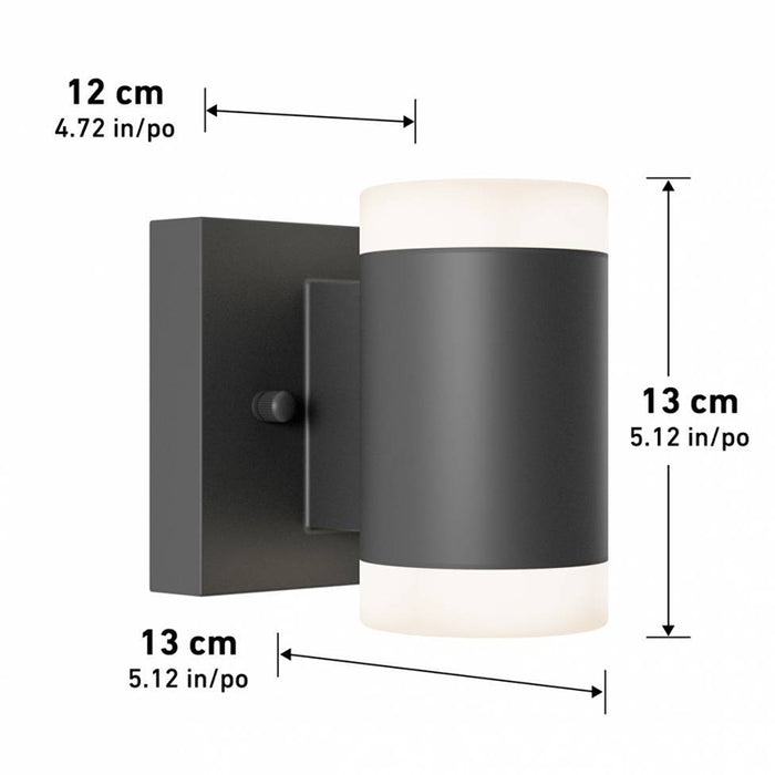 OUT-NEC Neo 5" Tall LED Outdoor Wall Light, CCT