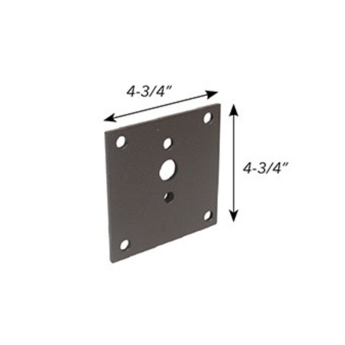 Wall mount plate bronze 4-3/4" square