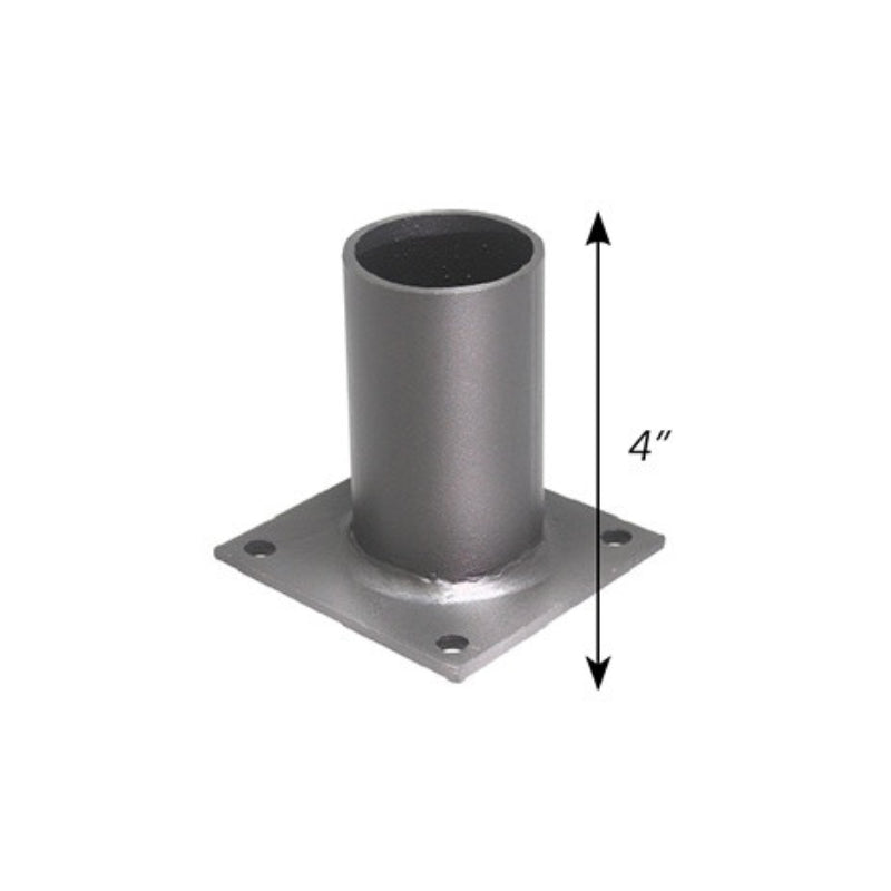Wall mount bracket bronze with 2" tenon