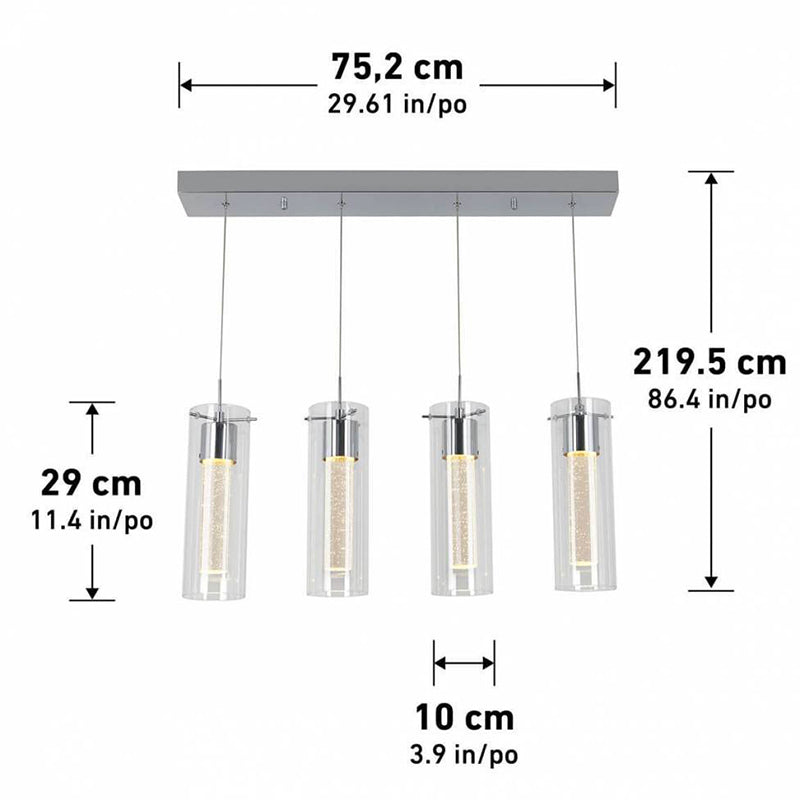 OME59B-HD2 Essence 4-lt 30" LED Pendant