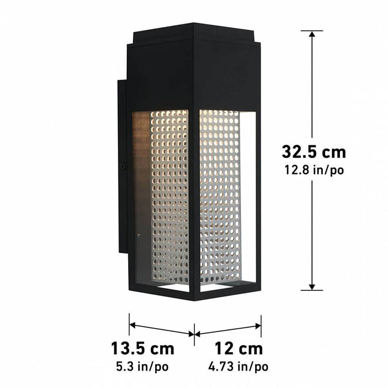 MET-BL-RN Meteor 13" Tall LED Outdoor Wall Light