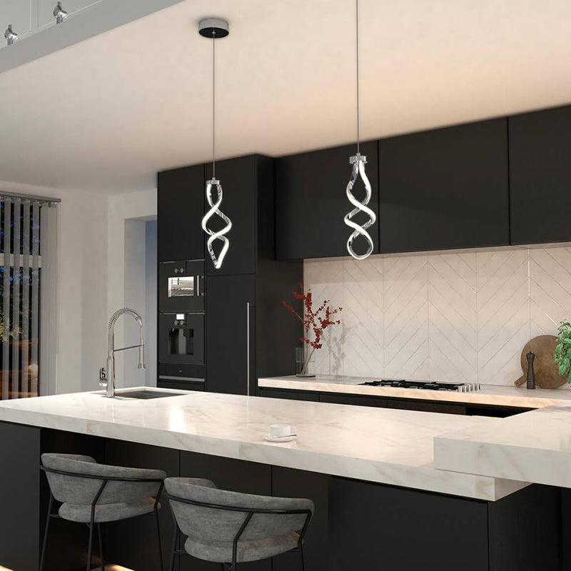 PDT1-SWR Swirl 1-lt 5" LED Pendant