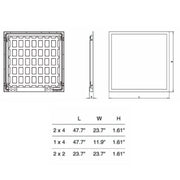 Deco BLP 2x4 LED Back-lit Flat Panel, 3 Power & 3CCT Selectable, Up to 9000 lm, 120-277V, 4-Pack