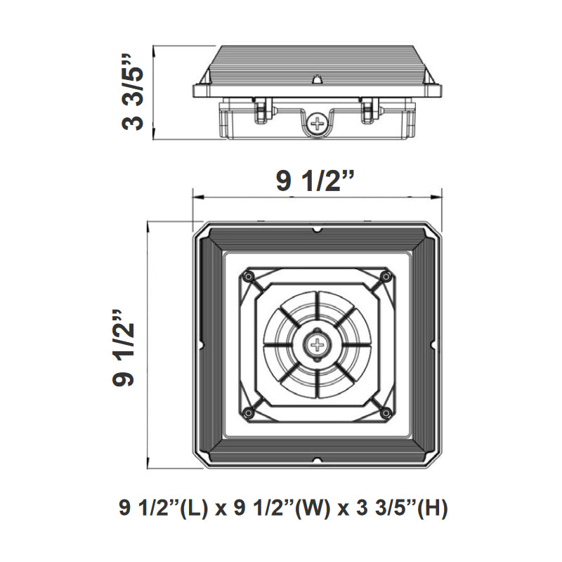 Westgate CAX 30W/45W/60W LED Canopy Light, 3CCT Selectable