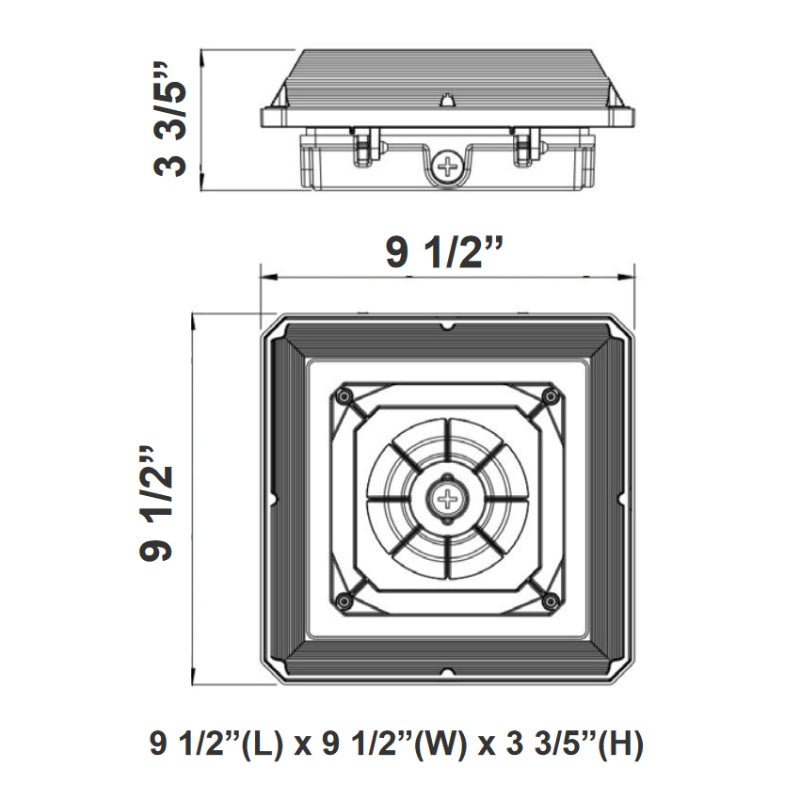 Westgate CAX 60W/75W/90W LED Canopy Light, 3CCT Selectable