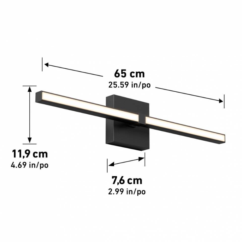 24VAN-CP Convertible Pro 1-lt 26" LED Vanity Light