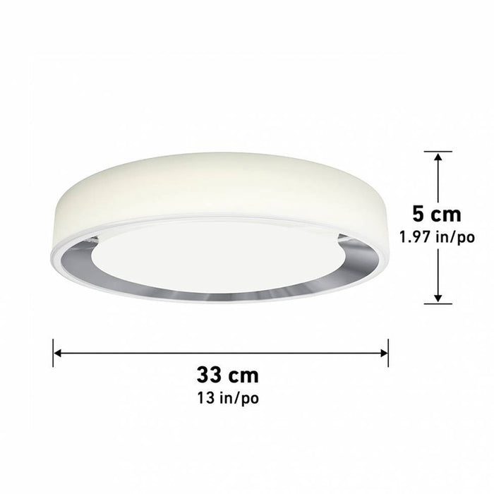 FM-CORC Cooper 1-lt 13" LED Flush Mount with Remote, CCT