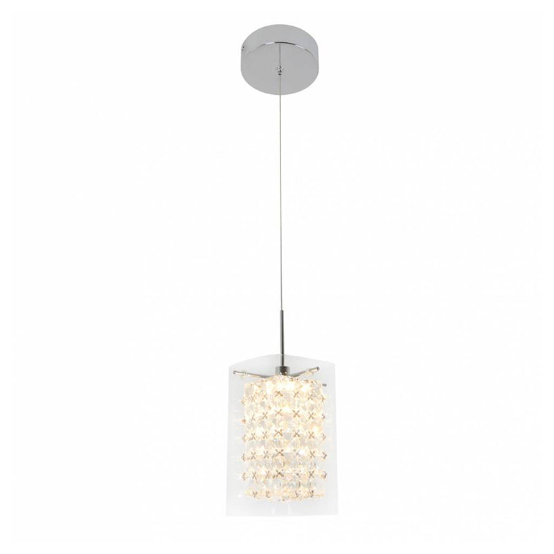 PDT-1CC Crystal Cube 1-lt 6" LED Pendant