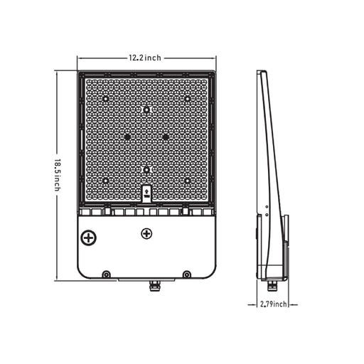 Deco DAL 200W/240W/300W LED Area Light, 3CCT Selectable, Up to 45000 lm, 120-277V