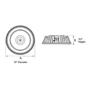 DCPO 40W/60W/90W LED Round Canopy Light, 3CCT Selectable