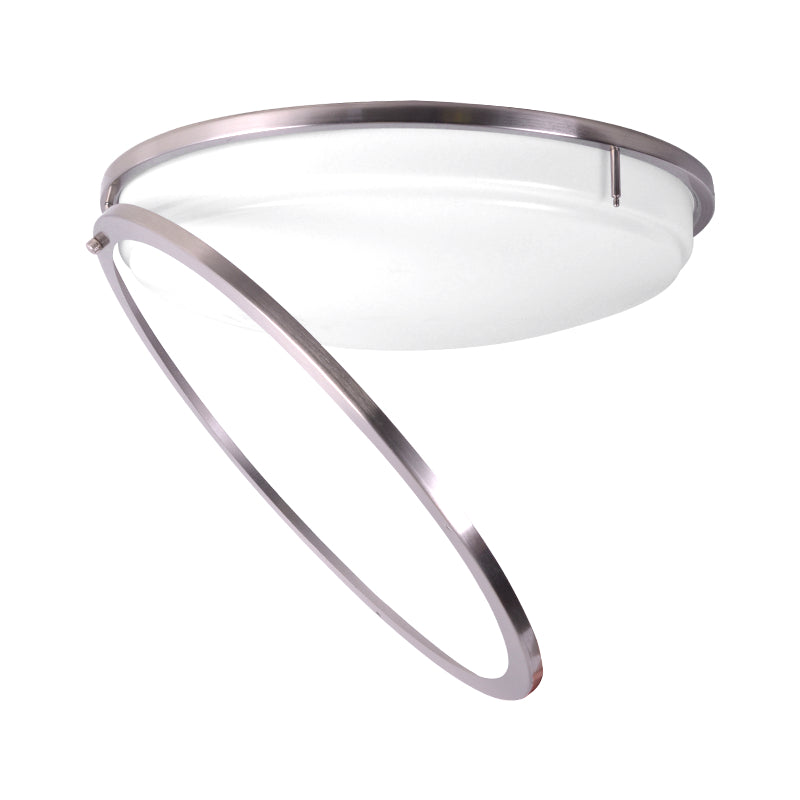 Deco DDRING Orrin 18" 24W/28W/32W Round LED Double Ring Flush Mount, 3CCT Selectable, up to 2240 lm, 120V