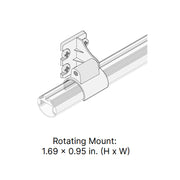 Rod Channel 180-Degree Swivel Mounting Brackets (Pack of 2)