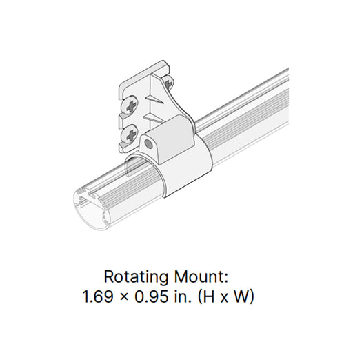 Rod Channel 180-Degree Swivel Mounting Brackets (Pack of 2)