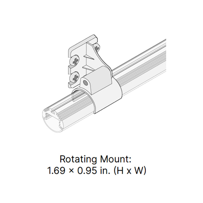 Rod Channel 180-Degree Swivel Mounting Brackets (Pack of 2)