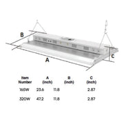 Deco DLH 4-ft LED Linear High Bay, 3 Power & 3CCT Selectable, 120-277V