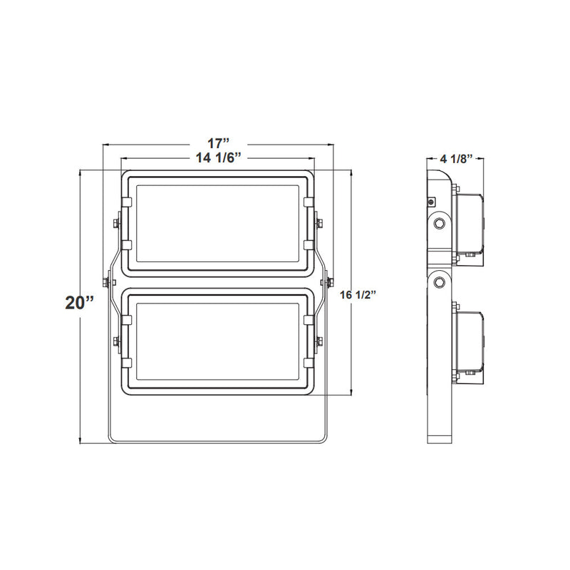 Westgate DMX-FLS 144W LED Square Flood Light, RGBW