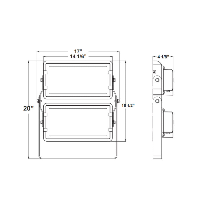 Westgate DMX-FLS 144W LED Square Flood Light, RGBW