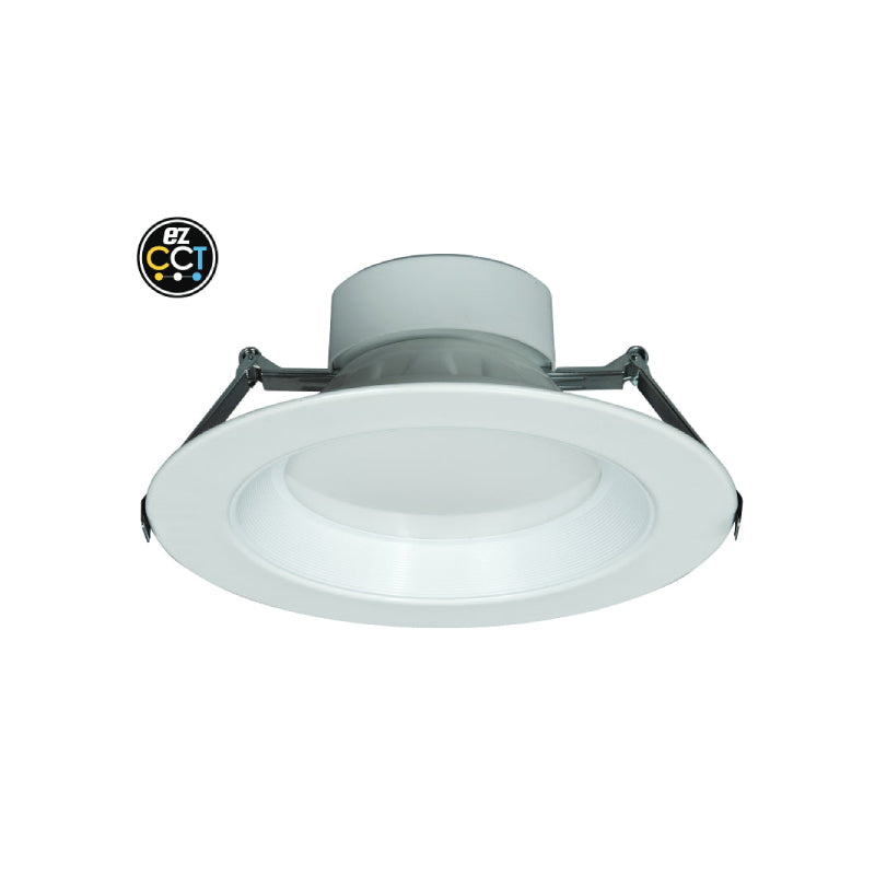 E4DL 6" LED 13W Commercial Downlight, Smooth, CCT Selectable, 1100 Lumens, 120-277V Dimmable