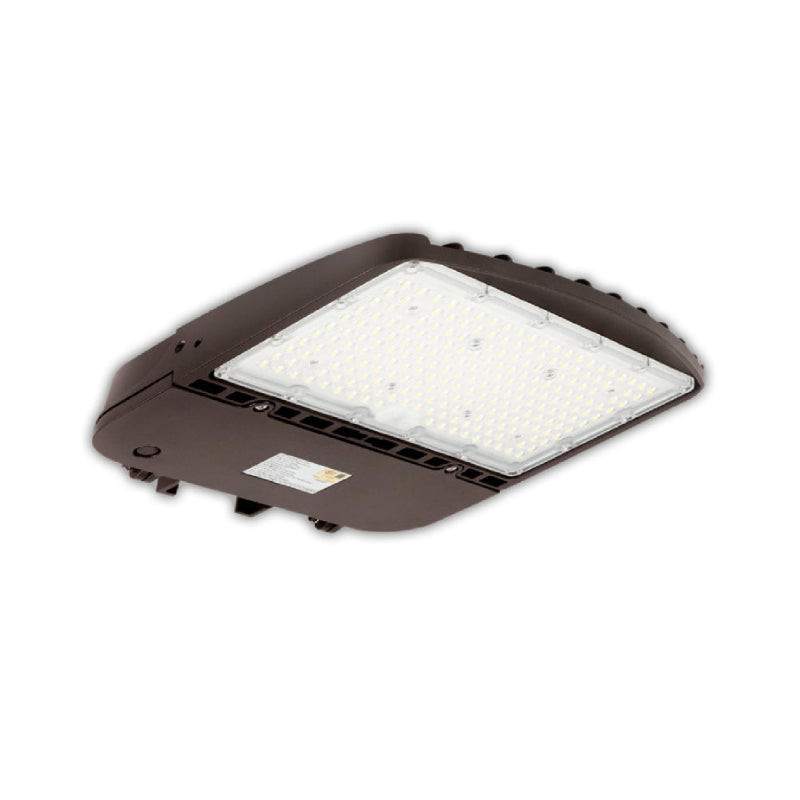 E4SBH 100W LED Area Light, 5000K, 14000 Lumens, Dimmable, Type III-M, 277-480V, Bonze