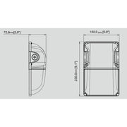 ECWP 15W/20W/30W LED DUO Mini Wall Pack with Photocell, 3CCT Selectable