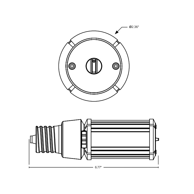 ESL-CL-0918W-53050-EX39 CL Series 9W/12W/18W LED Bulb, EX39 Base, 3CCT Selectable