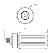ESL-CL-55W-53050-S-M CL Series 55W LED Bulb, E26 Base, 3CCT Selectable