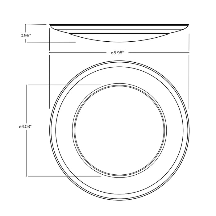 ESL-DSK-4-10W-42750 Disk Series 4" LED Surface Mount, 5CCT Selectable