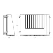 ESL-FCWP-2555W-23050 25W / 40W / 55W LED Full Cut Off Wall Pack, 3CCT & Wattage Selectable, 120-277V