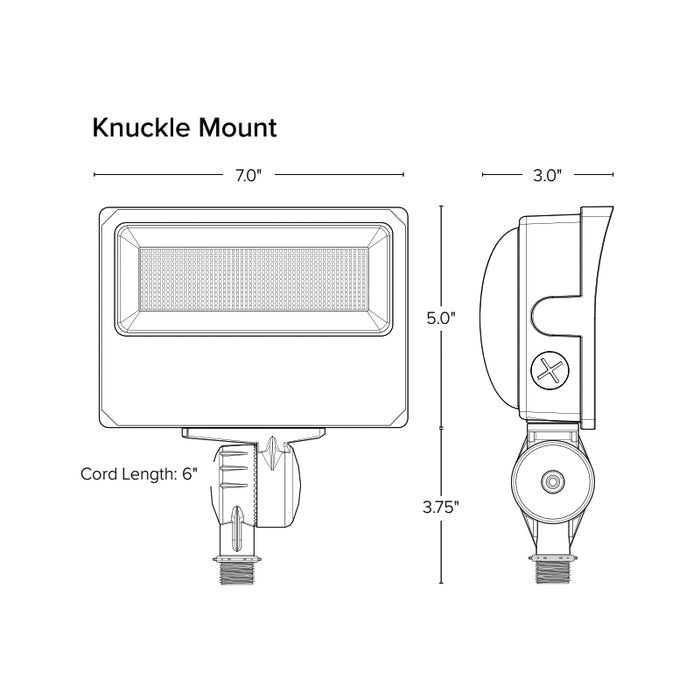 ESL-FLD-1535W-13050 15W / 25W / 35W LED Flood Light, 3CCT & Wattage Selectable