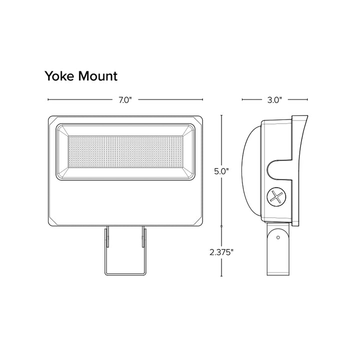 ESL-FLD-1535W-13050 15W / 25W / 35W LED Flood Light, 3CCT & Wattage Selectable
