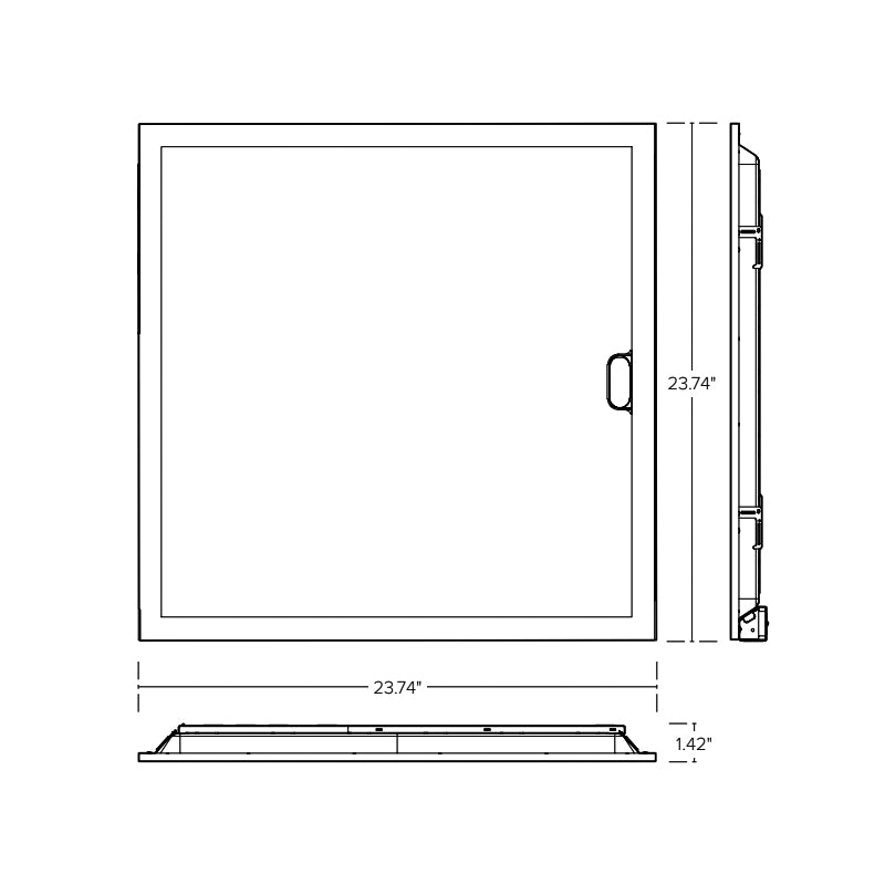 ESL-ISS-620-22-2040W-3550K IntelliSense 620 2x2 LED Backlit Panel, 3CCT & Wattage Selectable