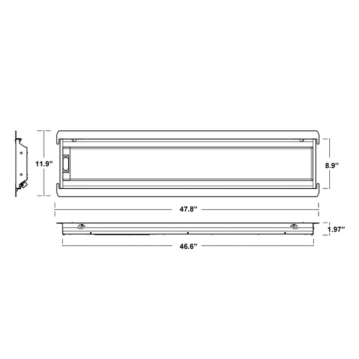 ESL-ISS-640-14-2030W-3550K IntelliSense Series 1 x 4 LED Troffer Retrofit, 3CCT & Wattage Selectable